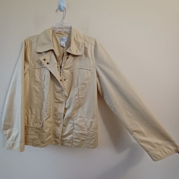 Chicos Zenergy Large Light Softshell‎ Jacket Full Zip Activewear Womens Yellow - Picture 6 of 6